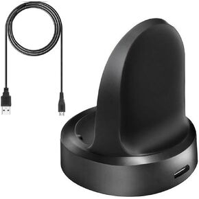 Charger Compatible for Samsung Gear S2, Charging Cradle Dock for Gear S2, Gear S2 Classic Smart Watch (Black)