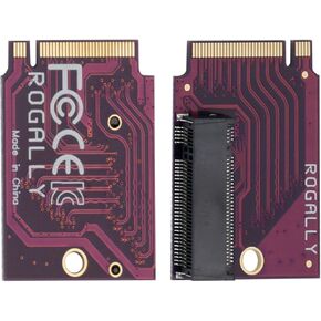 لتحويل Rog Ally المحمول 2230 إلى 2280 SSD محول بطاقة توسيع القرص الصلب NVME M-Key NGFF M.2 PCIE 4.0 محول إصبع ذهبي محول 90 درجة ملحقات داخلية محمولة