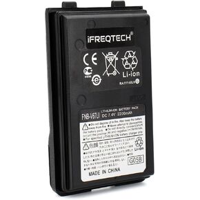 FNB-V67Li 2200mAh Li-Ion Replacement Battery Compatible with Yaesu Vertex FT-60R FT-60 FT60R FT-250R FT-270R VX110 VX150 VX170 VX400 VX800 Radio battery FNB-V57H FNB-64 FNB-83H