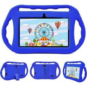 Veidoo Kids Tablet, 7 inch Android Tablet, 2GB+32GB, WiFi, IPS Screen, Children Tablet with Parental Control, Games, Learning Educational Tablet for Toddlers (Blue)