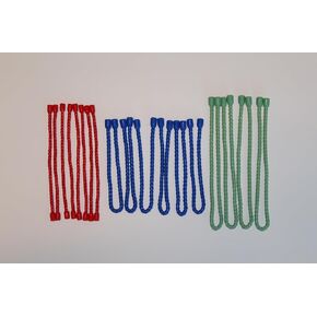 Silicone Twist Ties by Inkkat Co. 18 pack (6", 10", 14") Heavy Duty, Reusable, Steel core, indoor/outdoor, durable, bendable cable/cord ties