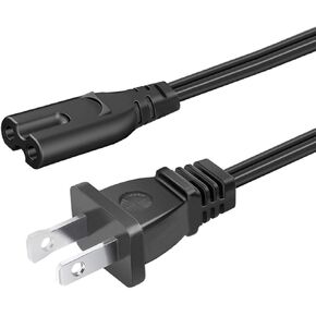 8.2ft Power Cable Replacement for Epson PowerLite Emp-S1 S1 S3 S5 S6 S7 S9 Projector 2 Prong AC Power Cord