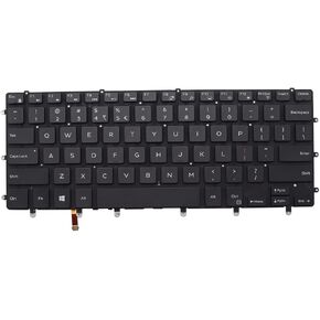 Abakoo New Keyboard Replacement for Inspiron 15 7000 15-7558 15-7568 XPS 15 9550 9560 9570 Precision 5510 m5510 5520 5530 NSK-LV0BW us backlit black