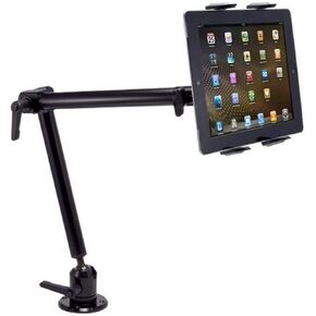 ARKON Mounts Heavy-Duty Drill-Base Tablet Mount with 22" Arm | Universal Tablet Fit | Solid Drill Base | 22" Adjustable Solid Arm | Compatible with iPad, Samsung, Google, Huawei, and More | TAB803