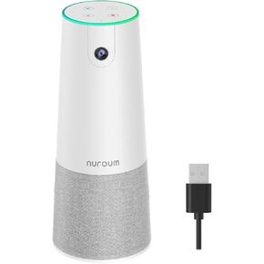 Nuroum C20 HD Conference Webcam, 1080P Video Conference Camera with Microphone and Speaker, All in One Computer Camera with Speaker for Desktop, 13ft Voice Pickup, AI Noise-Cancellation, USB Plug&Play