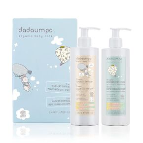 Organic Baby Bath & Care Kit 0 Months+ - Great Baby Gift Idea - Made in Italy with 100% Recycled Packaging (Contains Wash and Shampoo, Nourishing Body Lotion)