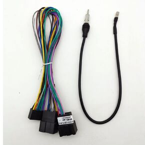 16pin Car Radio Stereo Power Retrofit Harness Cable Wire for Chevrolet Lova Captiva Gentra Aveo Epica 2006-2011 with Radio Antenna Adapter