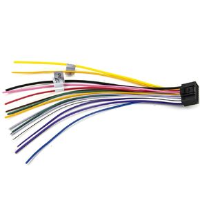 16 Pin ISO Radio Wiring Harness Adapter for Android Car Stereo Radio, Power Cable Power Plug Adapter with Key 1 Key 2 Reverse Control Line for Android Car Radio Head Unit
