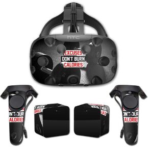 MightySkins Skin Compatible with HTC Vive Full Coverage - Burn Calories | Protective, Durable, and Unique Vinyl Decal wrap Cover | Easy to Apply, Remove, and Change Styles | Made in The USA