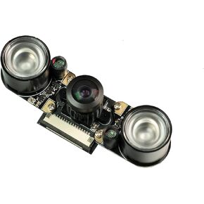 IMX219-160 IR Camera Module for Jetson Nano Adopts IMX219 Sensor 8 MP Fixed-focus 160 Degree FOV Infrared Night Vision 3296 * 2512 Resolution 30 fps 15P-1.0 MIPI Interface