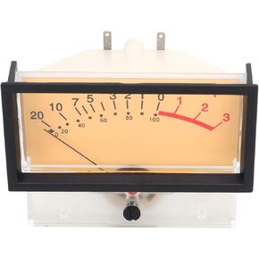 VU Meter Header Audio DB Level Header Power Amplifier Level Meter with Pointer Dial for Recording Studio Car Audio Transform