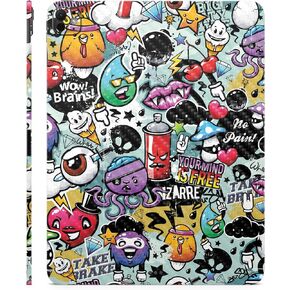 Carbon Fiber Skin Compatible with Apple iPad Pro 13 (M4) 2024 - Oddballs - Premium 3M Vinyl Protective Wrap Decal Cover - Easy to Apply | Crafted in The USA by MightySkins
