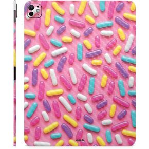 Carbon Fiber Skin Compatible with Apple iPad Pro 13 (M4) 2024 - Sprinkles - Premium 3M Vinyl Protective Wrap Decal Cover - Easy to Apply | Crafted in The USA by MightySkins