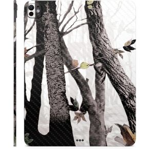 Carbon Fiber Skin Compatible with Apple iPad Pro 13 (M4) 2024 - Artic Camo - Premium 3M Vinyl Protective Wrap Decal Cover - Easy to Apply | Crafted in The USA by MightySkins