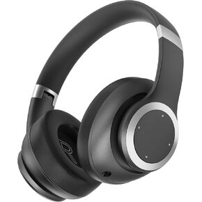 سماعات رأس هجينة بخاصية إلغاء الضوضاء، سماعات رأس وقت التشغيل 100 ساعة، بلوتوث لاسلكية مع وضع الشفافية، سماعات رأس بلوتوث فوق الأذن لاسلكية مع ميكروفون، باس عميق، شحن سريع للسفر in Kuwait