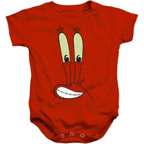 Popfunk Spongebob Mr. Krabs Smile Face Infant Baby Boys & Girls Onesie Snapsuit