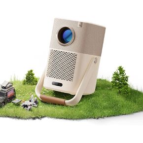 [Sound by JBL & Built-in Battery] Yaber T2 Outdoor Projector with WiFi 6 and Bluetooth, Native 1080P Smart Movie Portable Projector for Inside and Outside, Compatible with TV Dongle (Not included)