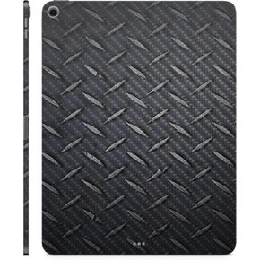 Carbon Fiber Skin Compatible with Apple iPad Air 11 (M2) 2024 - Black Diamond Plate - 3M Vinyl Protective Decal Cover - Easy to Apply | Crafted in The USA by MightySkins