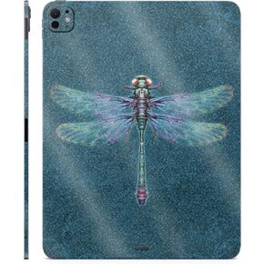Glossy Glitter Skin Compatible with Apple iPad Pro 11 (M4) 2024 - Vibrant Dragonfly - 3M Vinyl Protective Decal Cover - Easy to Apply | Crafted in The USA by MightySkins