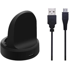 Kissmart Charger for Gear S2 / Gear S2 Classic, Replacement Charging Dock Cradle for Samsung Gear S2 Smart Watch (Black)