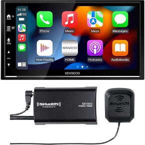 KENWOOD DMX8709S 6.8-Inch Capacitive Touch Screen, Car Stereo | Plus SiriusXM SXV300V1 Satellite Radio Vehicle Tuner