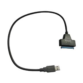 ChenGong - 50CM USB 3.0 to SATA, 7+15 22Pin SATA III Hard Drive Adapter Cable Support 2.5 Inch HDD & SSD
