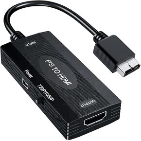 محول PS2 إلى HDMI، محول PS2 إلى HDMI متوافق مع PS 1/2/3 يدعم 4:3/16:9 مفتاح نسبة العرض إلى الارتفاع للشاشة in Kuwait