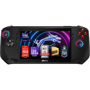 MSI Claw PC Gaming Handheld: Intel Ultra 5-135H, 7" FHD 120Hz Display, 16GB LPDDR5, 512TB NVMe SSD, MicroSD Card Reader, Thunderbolt 4, Win 11 Home: Black A1M-052US