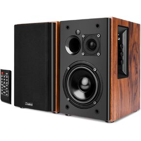 Powered Bookshelf Speakers - 2.0 Stereo Active Speakers,30W*2 RMS Near Field Speaker with Bluetooth, RCA, USB, Coaxial, AUX Connection for Turntable,PC, TV and Surround Sound Home Theater