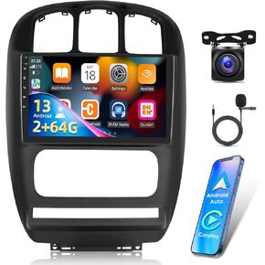 [2G+64G] Car Radio for Chrysler Town & Country 2001-2007, 10 inch Touch Screen Android 13 Car Play Stereo, Carplay/Android Auto/EQ Audio/Bluetooth/SWC