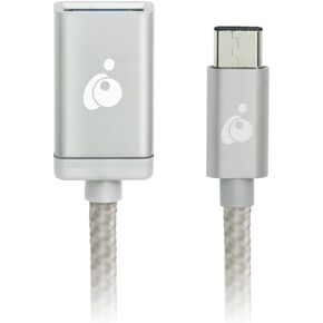 IOGEAR Charge & Sync USB-C to USB Type-A Adapter, Silver, G2LU3CAF10-SIL in Kuwait