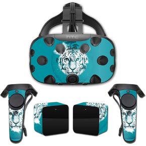 MightySkins Skin Compatible with HTC Vive Full Coverage - White Tiger | Protective, Durable, and Unique Vinyl Decal wrap Cover | Easy to Apply, Remove, and Change Styles | Made in The USA