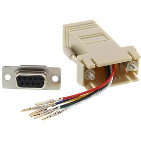 Networx Modular Adapter Kit - DB9 Female to RJ11/RJ12 - Beige