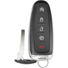 Smart Prox Car Key Remote Replacement for Ford - Compatible with 2013 - 2016 Escape Titanium/Focus SE 2017 - 2019 Escape- 5 Buttons Remote Control - Fob with Blade for M3N5WY8609 (1)