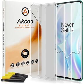 Screen Protector for OnePlus 8 5G,Tempered Glass UV Set [3 Pack], Edge to Edge Coverage,Scratches Repair,Sensitive Touch