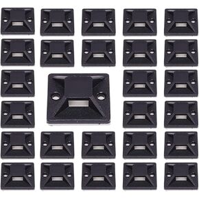 100 قطعة من روابط الكابلات اللاصقة متعددة الوظائف، حامل قاعدة ربط كابل ذاتي اللصق، قواعد ربط كابل مقاومة درجات الحرارة العالية لقاعدة كابل المكتب المنزلي in Kuwait