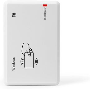 RFID Reader,Ajfwm 125KHz/13.56Mhz Dual Frequency RFID Scanner Read 1326 Family Proximity Cards & EM4100 ID IC NFC Card Access Control System Home Again