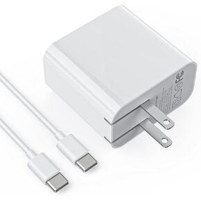 Antank 65W GaN USB C Charger, Foldable USB-C PD Fast Wall Charger for Laptops, MacBook Air/Pro, iPad Pro, Tablets, iPhone 15/14/Pro, Galaxy S23/S22, Lenovo, HP, Chromebook, Steam Deck, Switch, PS5