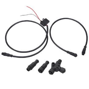 for NMEA 2000 Starter Kit Marine for NMEA 2000 Starter Kit 1m Power Cable with Male Female Terminator T Connector for Lowrance Networks