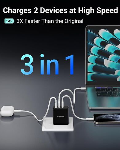 40W USB C Charger Block, 2-Pack Foldable Wall Charger in Saudi Arabia