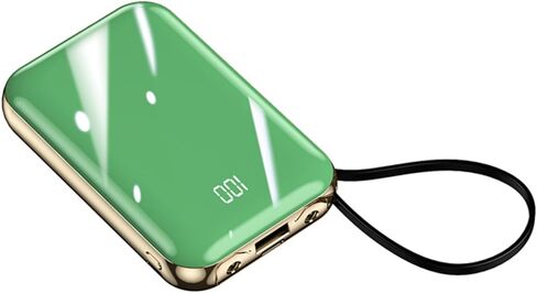 Portable Charger 20000 mAh Power Bank PD 20W Fast Charging Portable Charger LED Mirror Display Screen Slim Portable Phone Charger for iPhone 15/14/13 Pro iPad AirPods 432 Black in Saudi Arabia
