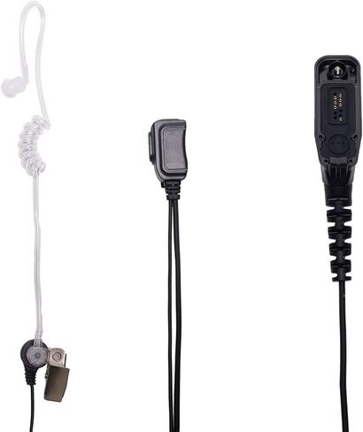 Walkie Talkie Headset with PTT Mic for Motorola Acoustic Tube Earpiece Compatible with XPR 6550 XPR 7550 7550e 6550 APX6000 APX4000 APX7000 XPR7580 XPR7580e XPR7350e Two Way Radio 5Pack in Saudi Arabia
