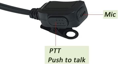 Walkie Talkie Headset with PTT Mic for Motorola Acoustic Tube Earpiece Compatible with XPR 6550 XPR 7550 7550e 6550 APX6000 APX4000 APX7000 XPR7580 XPR7580e XPR7350e Two Way Radio 5Pack in Saudi Arabia