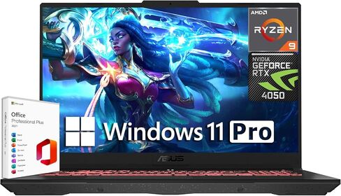 ASUS TUF A17 Gaming Laptop 2024 Newest, 17.3" FHD 144Hz Display, AMD Ryzen 9 7940HS, ‎NVIDIA GeForce RTX 4050, 64GB DDR5 RAM, 2TB SSD, Microsoft Office Lifetime License & Windows 11 Pro, Backlit KB in Saudi Arabia