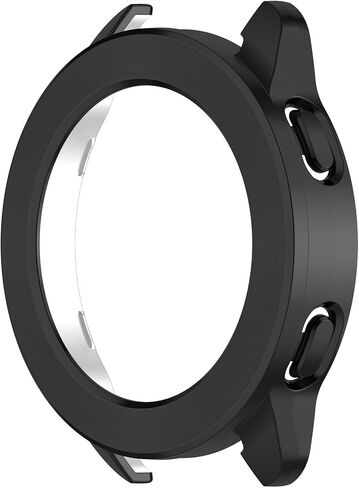 متوافق مع غطاء حماية Xiaomi Watch S3، غطاء حماية واقٍ للساعة الذكية PC مع حلقة إطار قابلة للدوران، ملحقات ساعة ناعمة ومتينة (أسود) in Saudi Arabia