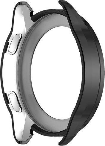 متوافق مع غطاء حماية Xiaomi Watch S3، غطاء حماية واقٍ للساعة الذكية PC مع حلقة إطار قابلة للدوران، ملحقات ساعة ناعمة ومتينة (أسود) in Saudi Arabia