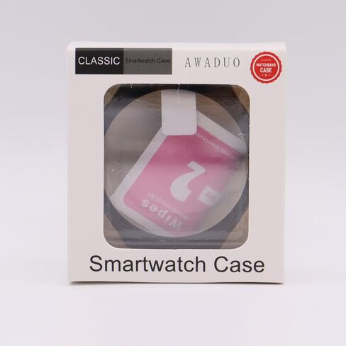 متوافق مع غطاء حماية Xiaomi Watch S3، غطاء حماية واقٍ للساعة الذكية PC مع حلقة إطار قابلة للدوران، ملحقات ساعة ناعمة ومتينة (أسود) in Saudi Arabia