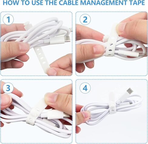 8 Grids Acrylic Cable Organizer Box Cable Management Box,Cable Tidy Box 20 Classified Stickers and 10 Cable Ties, Clear Power Cord Organizer with Removable Divider(Transparent) in Kuwait