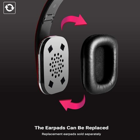 EQ App Over Ear Wireless Headphones - August EP650-Bass Rich Sound and Optimum Comfort - NFC and aptX LL Low Latency - [Black] in Saudi Arabia