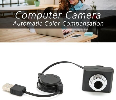 Webcam, USB2.0 High Resolution Automatic Camera White Balance Computer Camera Streaming Webcam Mini Web Camera for Web Conference Video Chat in Saudi Arabia
